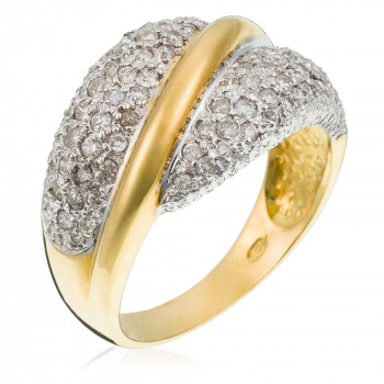 Orphelia® Dames Geelgoud 18K Ring (sieraad) - Goudkleurig RD-33066