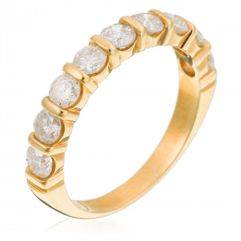 Orphelia® Dames Geelgoud 18K Ring (sieraad) - Goudkleurig RD-33079