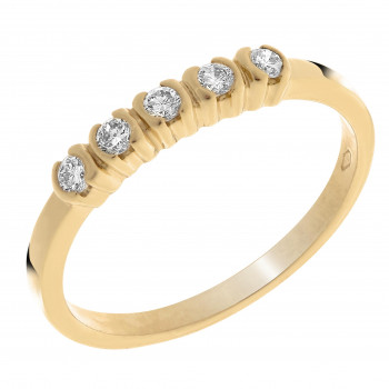 Orphelia® Dames Geelgoud 18K Ring (sieraad) - Goudkleurig RD-33213