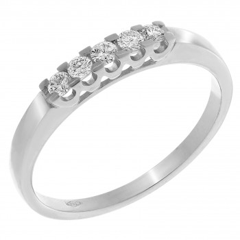 Orphelia® Dames Witgoud 18K Ring (sieraad) - Zilverkleurig RD-33216/1