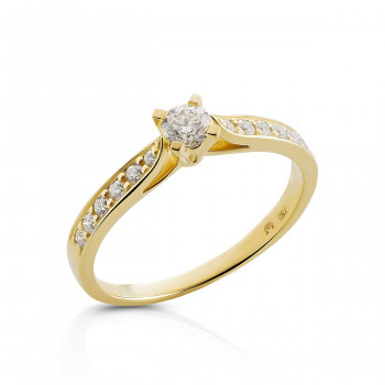 Orphelia® Women's Yellow gold 18C Ring - Gold RD-3929