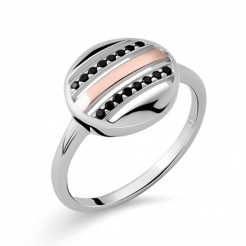 Orphelia® Dames Zilver 925 925 Ring (sieraad) - Zilver/Rosé ZR-7501