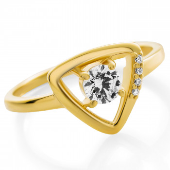 Orphelia® 'Santorini' Dames Zilver 925 925 Ring (sieraad) - Goudkleurig ZR-7570/G