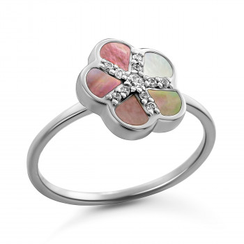 Orphelia® 'Daisy' Dames Zilver 925 925 Ring (sieraad) - Zilverkleurig ZR-7585