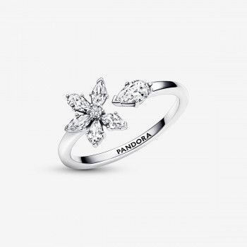 Pandora® 'Herbarium cluster' Dames Zilver 925 925 Ring (sieraad) - Zilverkleurig 192611C01
