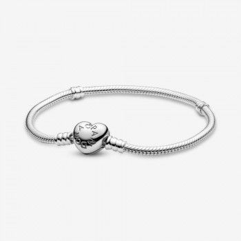 Pandora® 'Moments heart' Dames Zilver 925 925 Armband (sieraad) - Zilverkleurig 590719-17