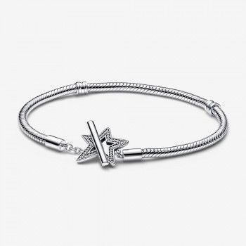 Pandora® 'Asymmetric star' Dames Zilver 925 925 Armband (sieraad) - Zilverkleurig 592357C01-19