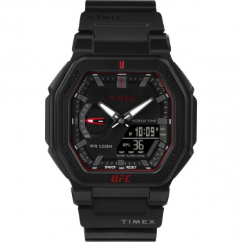 Timex® Analoog En Digitaal 'Ufc strength' Heren Horloge TW2V55200