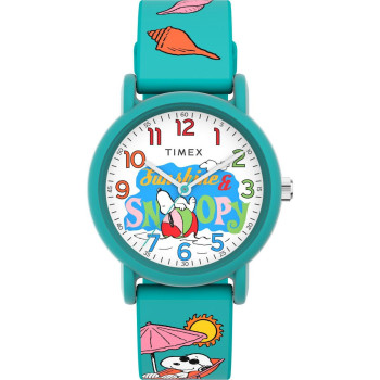 Timex® Analoog 'Peanuts weekender color rush' Kind Horloge TW2V78500