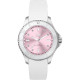 Ice Watch® Analoog 'Ice steel - white pastel pink' Dames Horloge (Small) 020366