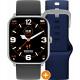 Ice Watch® Digitaal 'Ice smart - ice 1.0 - silver - 2 bands - black - navy' Unisex Horloge 022252