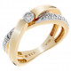 Orphelia® Dames Geelgoud 18K Ring (sieraad) - Goudkleurig RD-33091