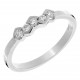 Orphelia® Dames Witgoud 18K Ring (sieraad) - Zilverkleurig RD-33215/1