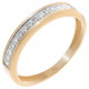 Orphelia® Dames Geelgoud 18K Ring (sieraad) - Goudkleurig RD-33336