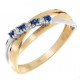 Orphelia® Dames Bicolore 18K Ring (sieraad) - Zilver/Goud RD-33362