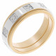 Orphelia® Dames Bicolore 18K Ring (sieraad) - Zilver/Goud RD-33402