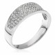Orphelia® Dames Witgoud 18K Ring (sieraad) - Zilverkleurig RD-3380