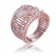 Orphelia® Dames Zilver 925 925 Ring (sieraad) - Rosékleurig ZR-7446