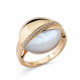 Orphelia® Dames Zilver 925 925 Ring (sieraad) - Goudkleurig ZR-7506/G