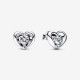 Pandora® 'Radiant heart' Dames Zilver 925 925 Oorknoppen - Zilverkleurig 292500C01