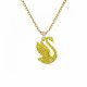 Swarovski® 'Iconic swan' Dames Verguld Metaal Collier - Goudkleurig 5647553