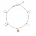 Orphelia® 'Maite' Dames Zilver 925 925 Armband (sieraad) - Zilver/Rosé ZA-7376