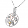 Orphelia® 'Oceane' Vrouwen's Collier - Silver/Rose ZH-7090/1