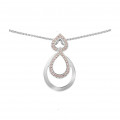 Orphelia® 'Amber' Vrouwen's Collier - Silver ZH-7092