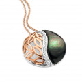 Orphelia® 'Unari' Vrouwen's Collier - Silver/Rose ZH-7112