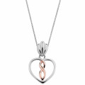 Orphelia® 'Delilah' Vrouwen's Collier - Silver/Rose ZH-7475
