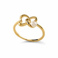Orphelia® 'Lili' Dames Zilver 925 925 Ring (sieraad) - Goudkleurig ZR-7513/G