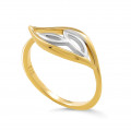 Orphelia® 'Charlotte' Dames Zilver 925 925 Ring (sieraad) - Zilver/Goud ZR-7523/G