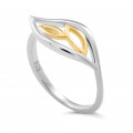 Orphelia® 'Charlotte' Dames Zilver 925 925 Ring (sieraad) - Zilver/Goud ZR-7523