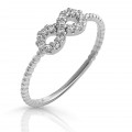 Orphelia® 'Infinity' Dames Zilver 925 925 Ring (sieraad) - Zilverkleurig ZR-7528