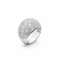 Swarovski® 'Luna' Dames Metaal Ring (sieraad) - Zilverkleurig 5666182
